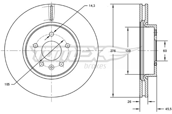 TOMEX Brakes TX 72-49...